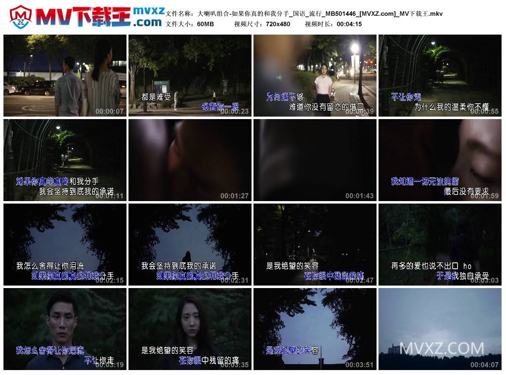 大喇叭组合-如果你真的和我分手_国语_流行_MB501446